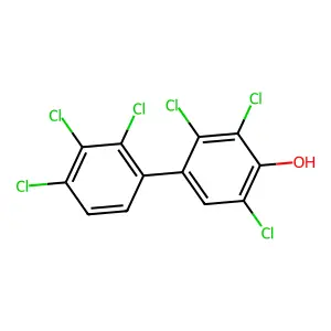 2,2',3,3',4',5-Hexachloro-4-biphenylol structure
