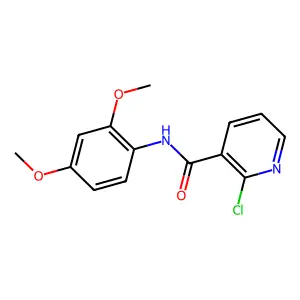 2-氯-N-(2,4-二甲氧基苯基)烟酰胺 structure