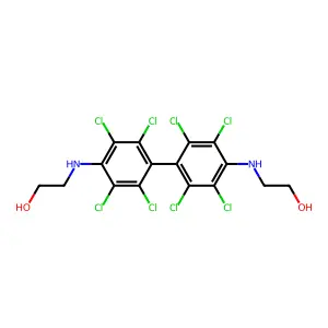 2,2'-(2,2',3,3',5,5',6,6'-八氯联苯-4,4'-亚基二亚氨基)二乙醇 structure