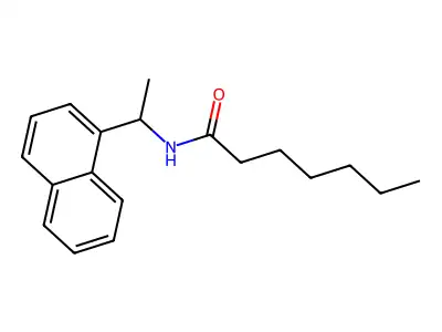 N-(1-(1-Naphthyl)ethyl)heptanamide structure