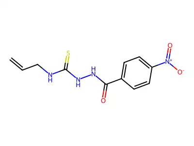 1-[(4-Nitrobenzoyl)amino]-3-prop-2-enylthiourea structure