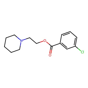 2-Piperidin-1-ylethyl 3-chlorobenzoate structure