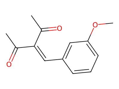 3-Methoxybenzal acetylacetone structure