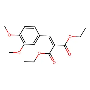 Diethyl 2-(3,4-dimethoxybenzylidene)malonate structure