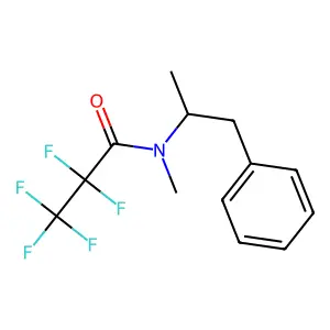 2,2,3,3,3-pentafluoro-N-methyl-N-(1-phenylpropan-2-yl)propanamide structure