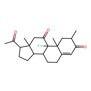 9-Fluoro-2alpha-methylpregn-4-ene-3,11,20-trione structure