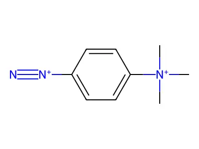 4-(Trimethylammonium)benzenediazonium structure