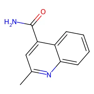 2-甲基喹啉-4-甲酰胺 structure