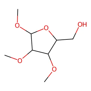 (3,4,5-Trimethoxytetrahydrofuran-2-yl)methanol structure