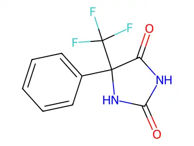 Hydantoin, 5-phenyl-5-(trifluoromethyl)- structure