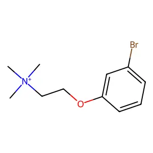 2-(3-Bromophenoxy)-N,N,N-trimethylethanaminium structure