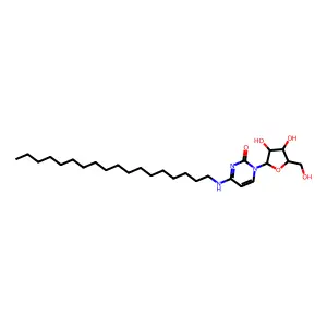 N(4)-Octadecyl-1-arabinofuranosylcytosine structure