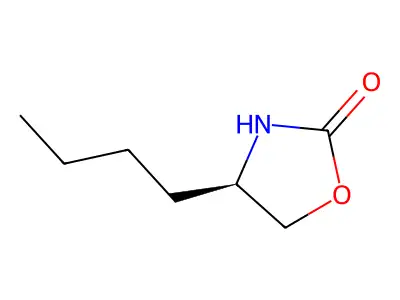 (4R)-4-Butyl-2-oxazolidinone structure