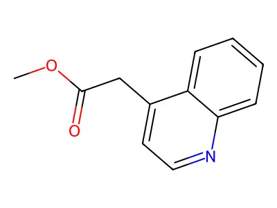 Methyl 2-quinolin-4-ylacetate structure