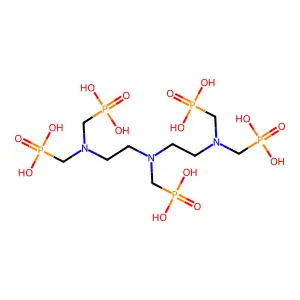 二乙烯三胺五(亚甲基膦酸) structure