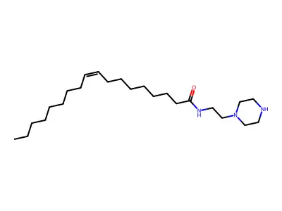 N-(2-哌嗪-1-基乙基)-9-十八碳烯酰胺 structure