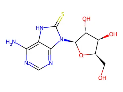 2-(6-Amino-8-sulfanylpurin-9-yl)-5-(hydroxymethyl)oxolane-3,4-diol structure