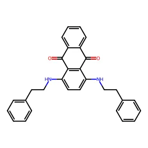 1,4-双[(2-苯乙基)氨基]-9,10-蒽二酮 structure