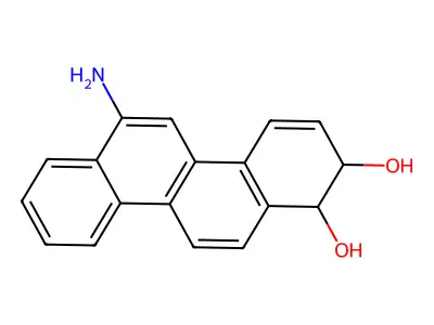 1,2-Dihydro-1,2-dihydroxy-6-aminochrysene structure