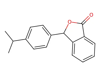 1(3H)-Isobenzofuranone, 3-[4-(1-methylethyl)phenyl]- structure