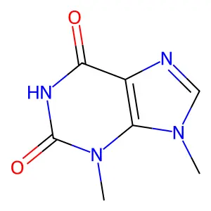 3,9-二氢-3,9-二甲基-1H-嘌呤-2,6-二酮 structure
