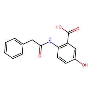5-Hydroxy-2-[(phenylacetyl)amino]benzoic acid structure