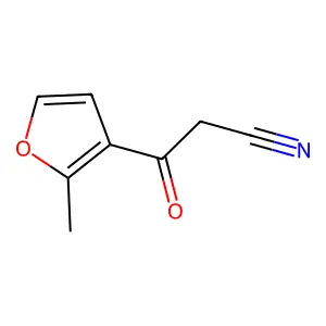 3-(2-Methyl-3-Furyl)-3-Oxopropanenitrile structure