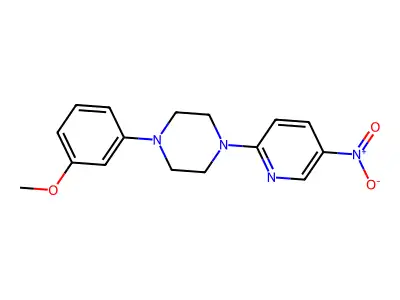 1-(3-Methoxyphenyl)-4-(5-nitropyridin-2-yl)piperazine structure