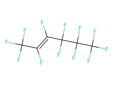 Perfluoro-2-hexene structure