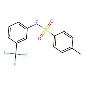 4-methyl-N-(3-(trifluoromethyl)phenyl)benzenesulfonamide structure