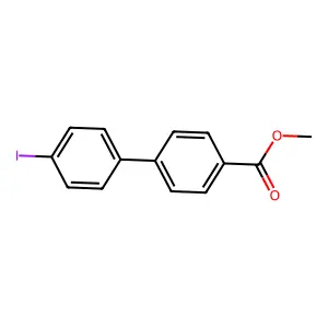Methyl 4'-iodobiphenyl-4-carboxylate structure