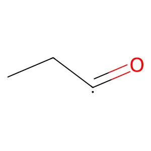 Propionyl radical structure