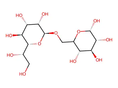 6-O-Heptopyranosylglucopyranose structure
