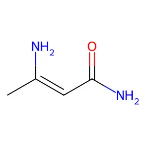 3-氨基-2-丁烯酰胺 structure