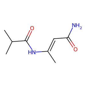 3-[(2-甲基-1-氧代丙基)氨基]-2-丁烯酰胺 structure