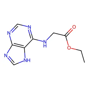 ethyl 2-((9H-purin-6-yl)amino)acetate structure