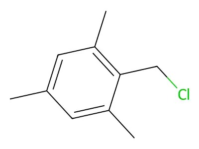 2,4,6-三甲基苄氯 structure