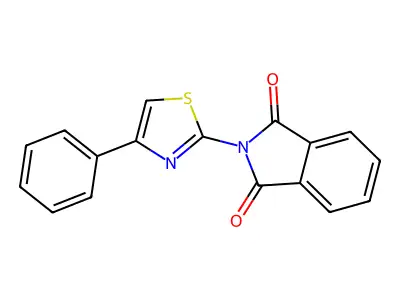 2-(4-Phenylthiazol-2-yl)isoindoline-1,3-dione structure
