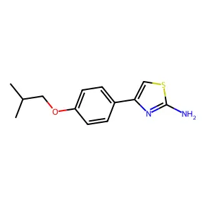 4-(4-(2-Methylpropoxy)phenyl)-2-thiazolamine structure