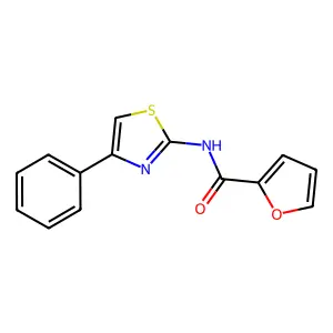 N-(4-phenyl-1,3-thiazol-2-yl)furan-2-carboxamide structure