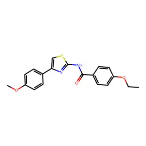4-ethoxy-N-[4-(4-methoxyphenyl)-1,3-thiazol-2-yl]benzamide structure