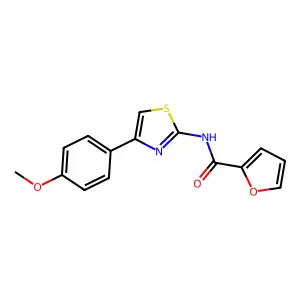 N-[4-(4-methoxyphenyl)-1,3-thiazol-2-yl]furan-2-carboxamide structure