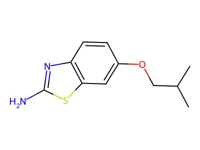6-(2-Methylpropoxy)-1,3-benzothiazol-2-amine structure