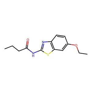N-(6-ethoxy-1,3-benzothiazol-2-yl)butanamide structure
