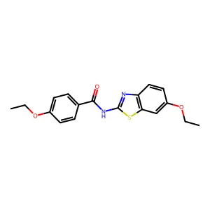 4-ethoxy-N-(6-ethoxy-1,3-benzothiazol-2-yl)benzamide structure
