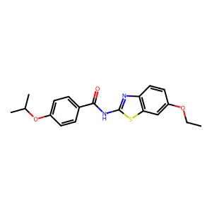 N-(6-ethoxy-1,3-benzothiazol-2-yl)-4-isopropoxybenzamide structure