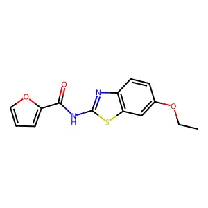 N-(6-Ethoxy-2-benzothiazolyl)-2-furancarboxamide structure