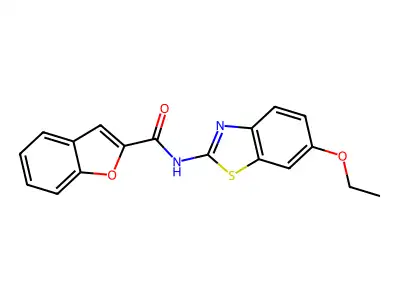 N-(6-Ethoxy-1,3-benzothiazol-2-yl)-1-benzofuran-2-carboxamide structure