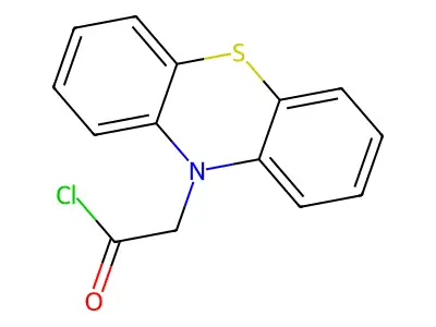 2-phenothiazin-10-ylacetyl Chloride structure