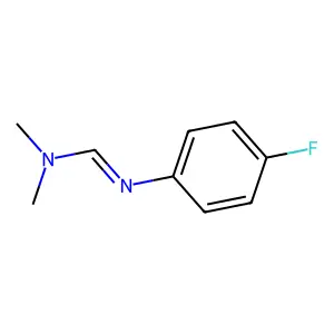 N'-(4-氟苯基)-N,N-二甲基甲脒 structure
